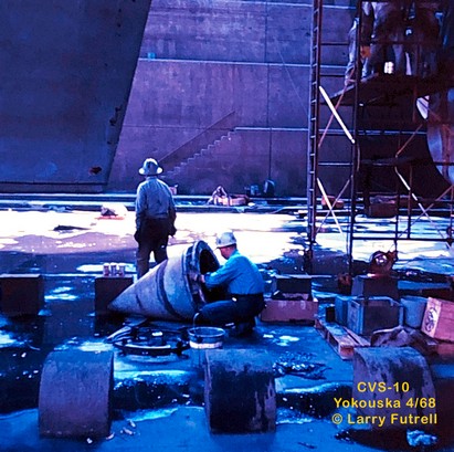 Workers repairing Screw Cones